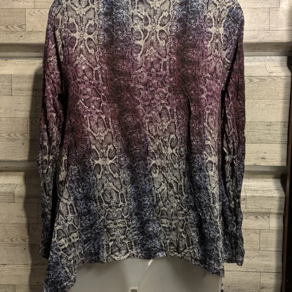 Jennifer Lopez Purple and Blue Snake Print Tunic - Picture 4 of 5